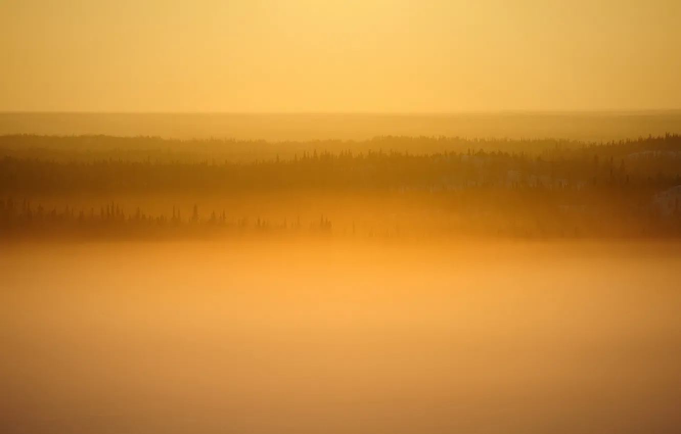 Фото обои Canada, Great Slave Lake sunrise, Yellowknife, Northwest Territories