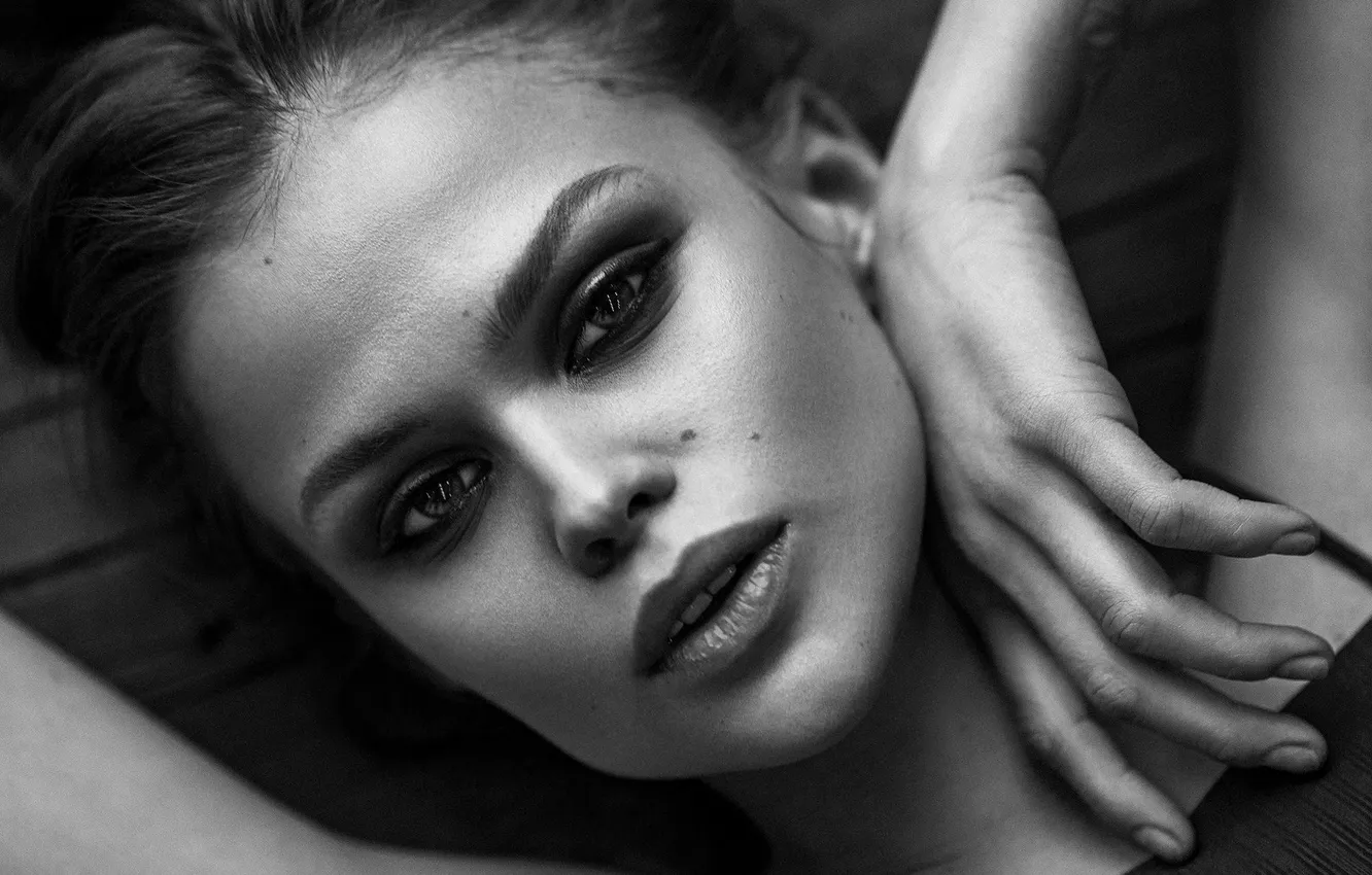 Фото обои чёрно-белое, Dasha, Иван Ковалёв