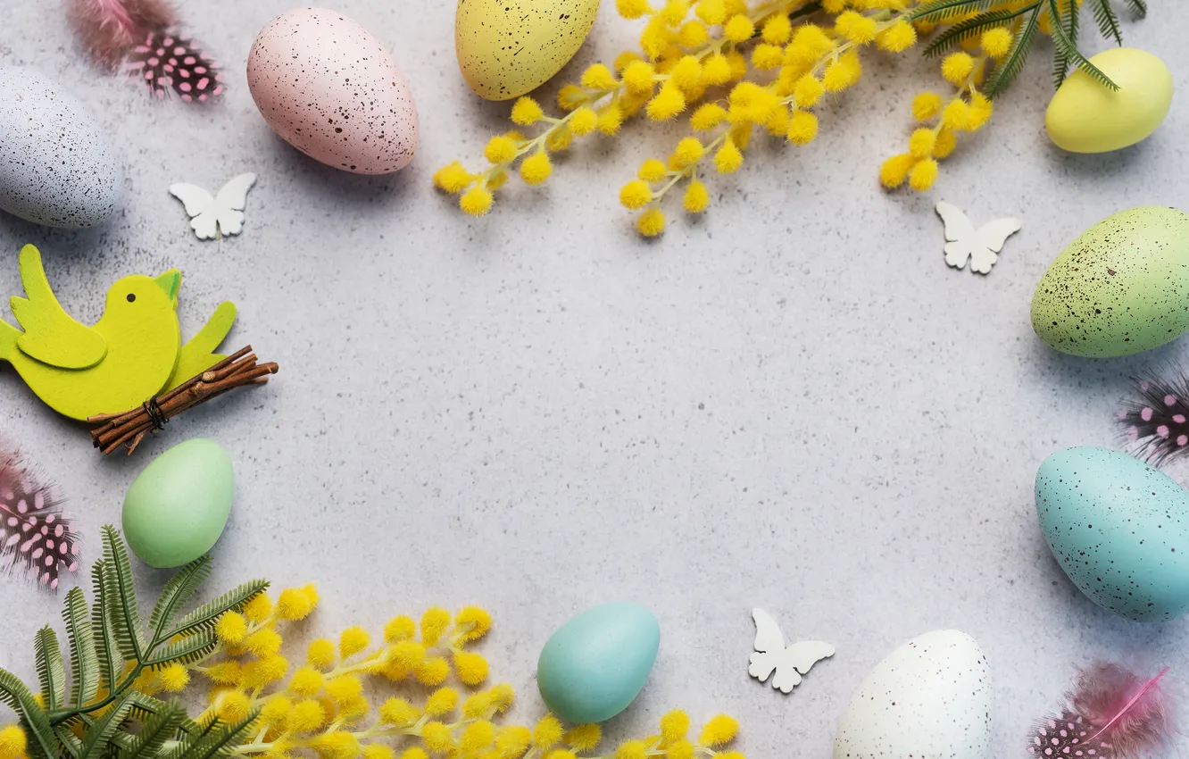 Фото обои цветы, яйца, весна, colorful, Пасха, happy, flowers, spring