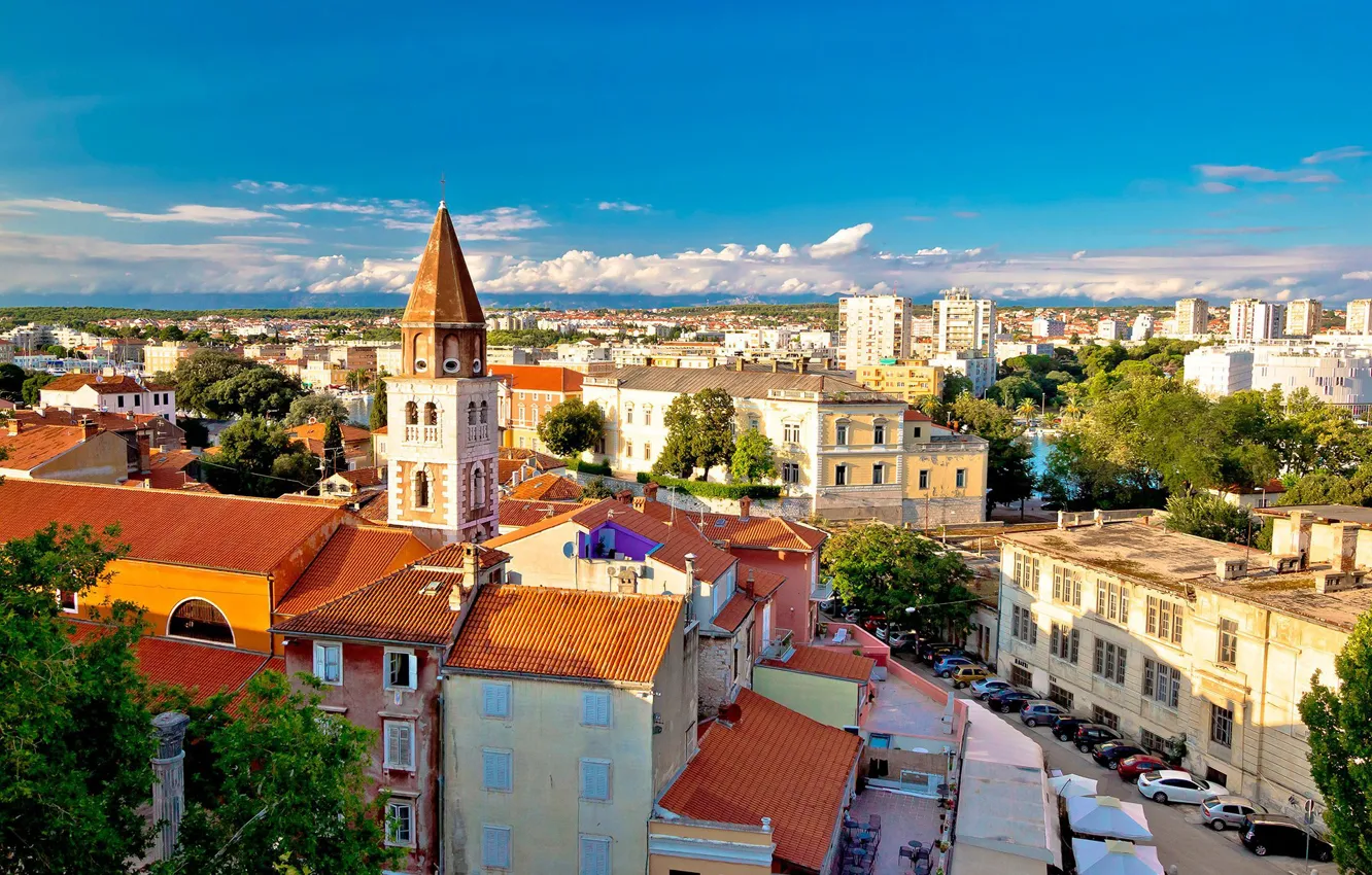 Фото обои улица, дома, Хорватия, Задар