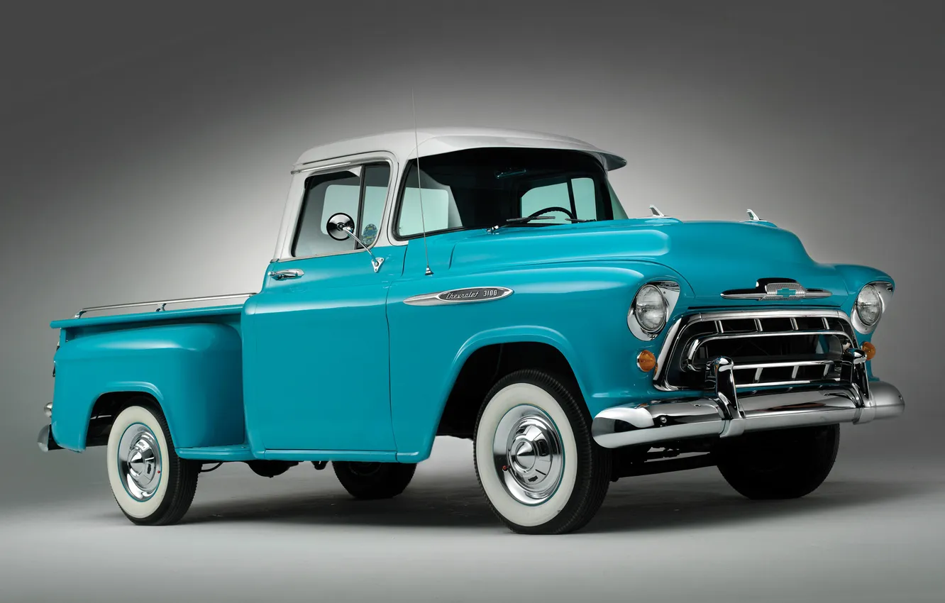 Фото обои ретро, Chevrolet, автомобиль, пикап