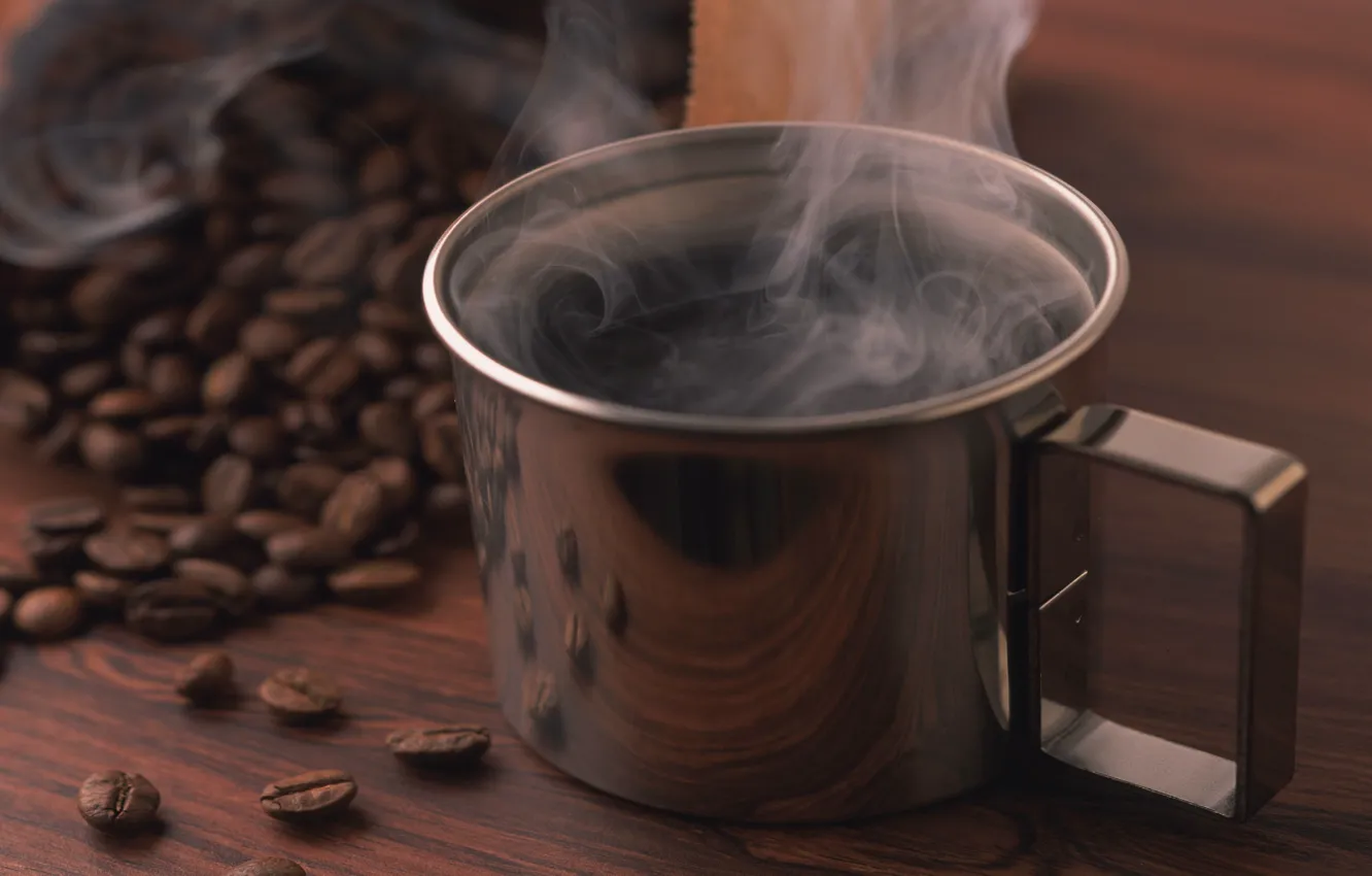 Фото обои кофе, зерна, чашка, miscellaneous coffe, cup of black coffe
