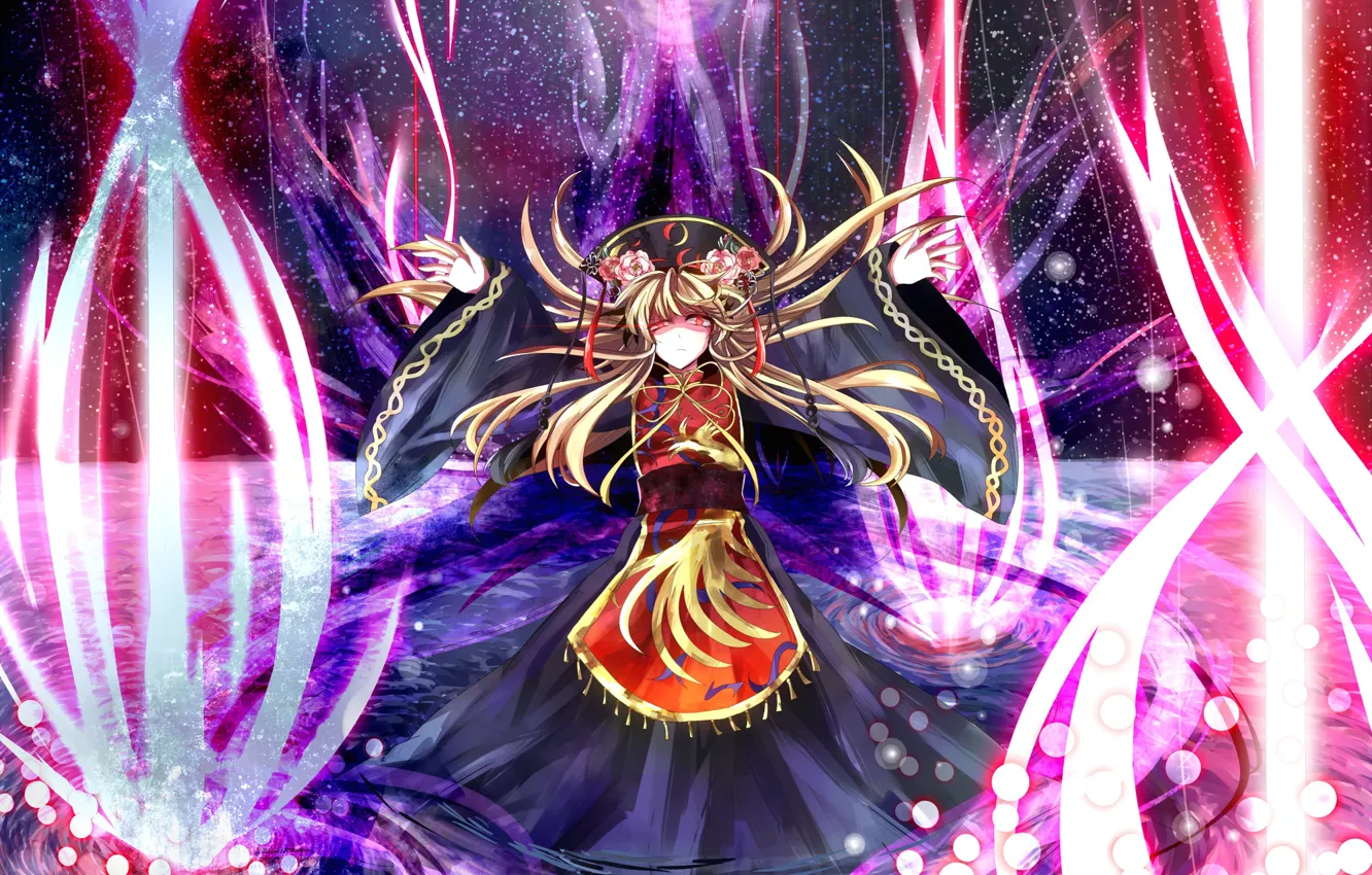 Фото обои девушка, магия, Тохо, Тоухоу