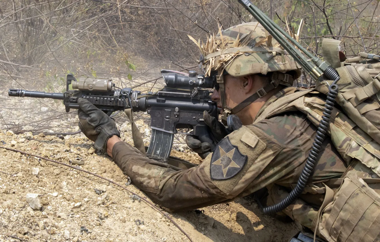 Фото обои оружие, армия, солдат, U.S. Army