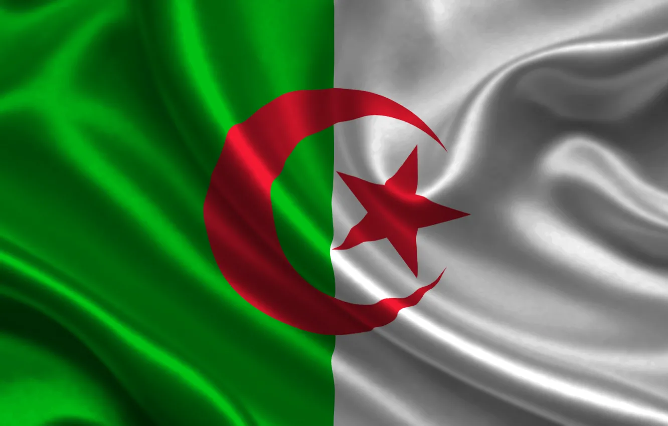 Фото обои флаг, Алжир, algeria