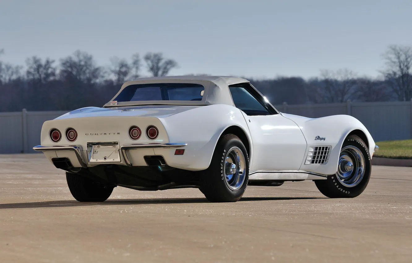Фото обои Convertible, Вид сзади, Chevrplet Corvette ZR-1