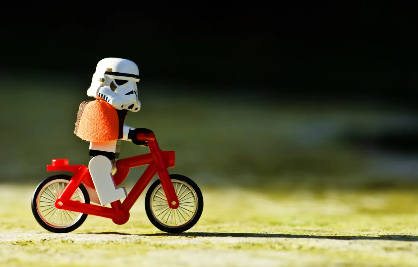Фото обои Star Wars, Велосипед, Звёздные войны, Lego, Клон