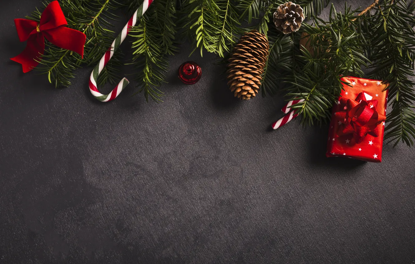 Фото обои украшения, шары, Новый Год, Рождество, подарки, Christmas, balls, wood