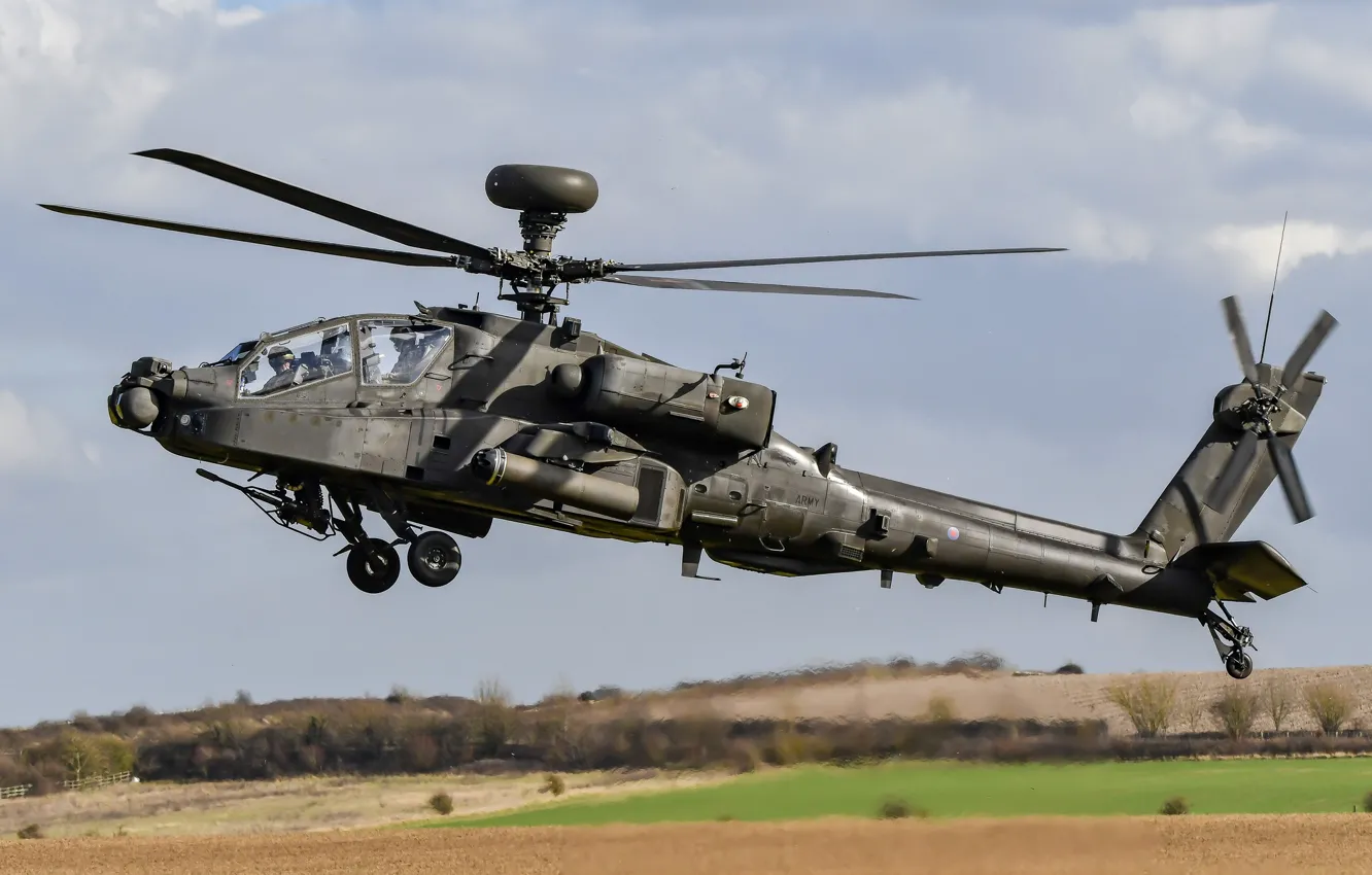 Фото обои helicopter, AgustaWestland, Apache AH1, WAH-64 ZJ182