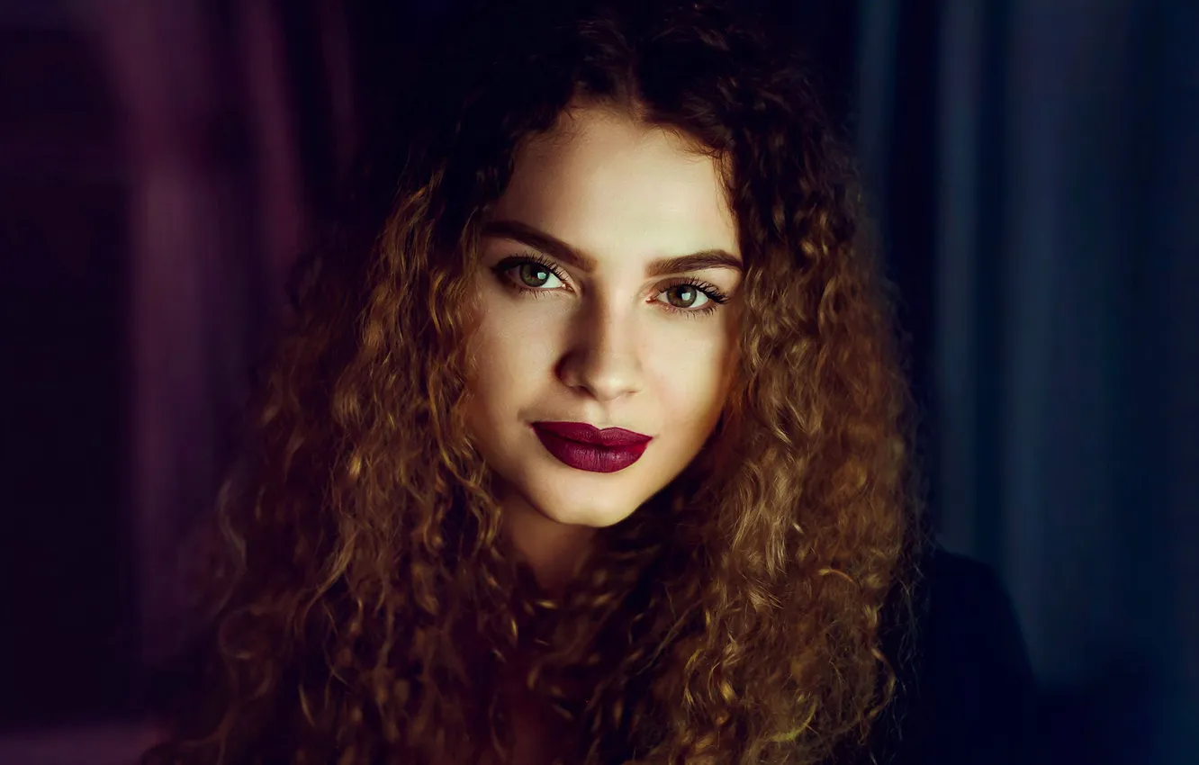 Фото обои Red, Beautiful, Model, Female, Face, Lips