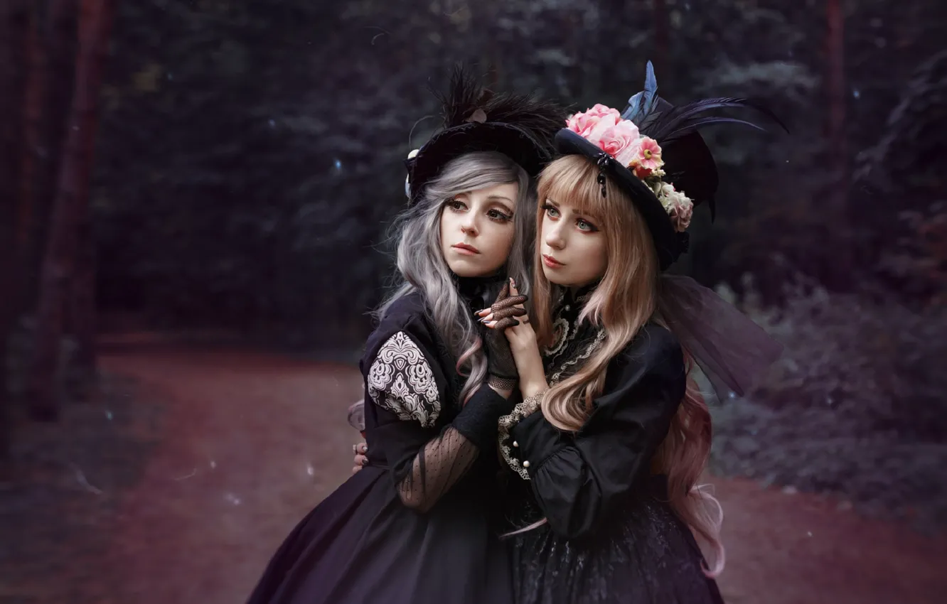 Фото обои девушка, стиль, наряд