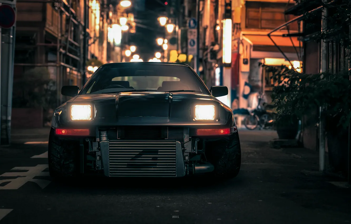 Фото обои Tokyo, Japan, Toyota, Cars, Night, Supra, Cat, Concept Art