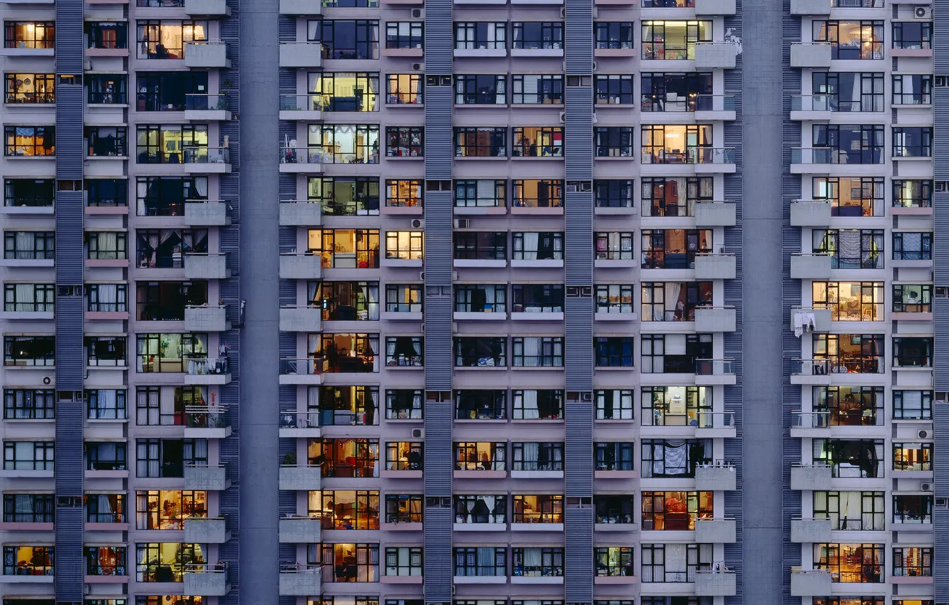 Фото обои windows, building, apartment