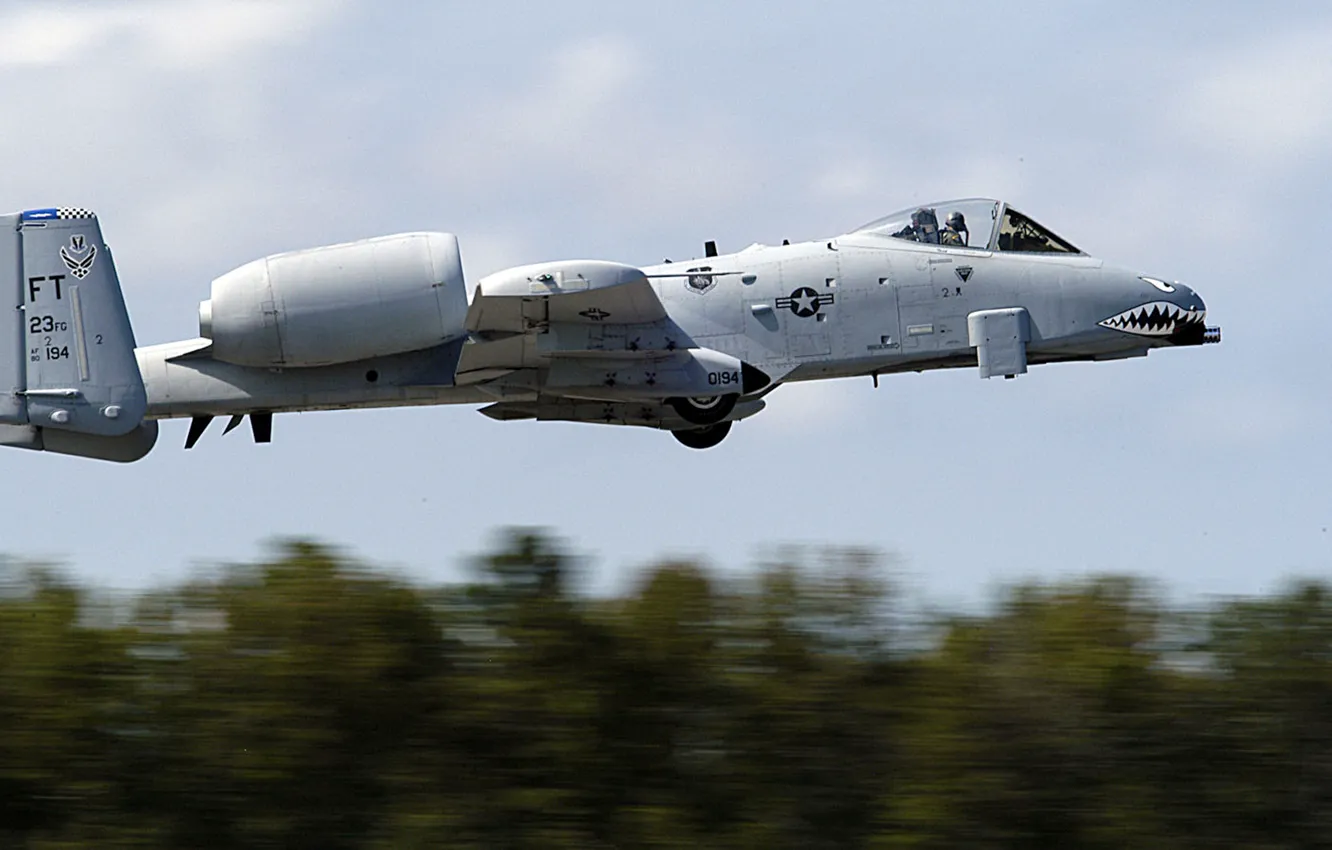 Фото обои штурмовик, американский, A-10, Fairchild, Thunderbolt II, Republic, одноместный, бронированный