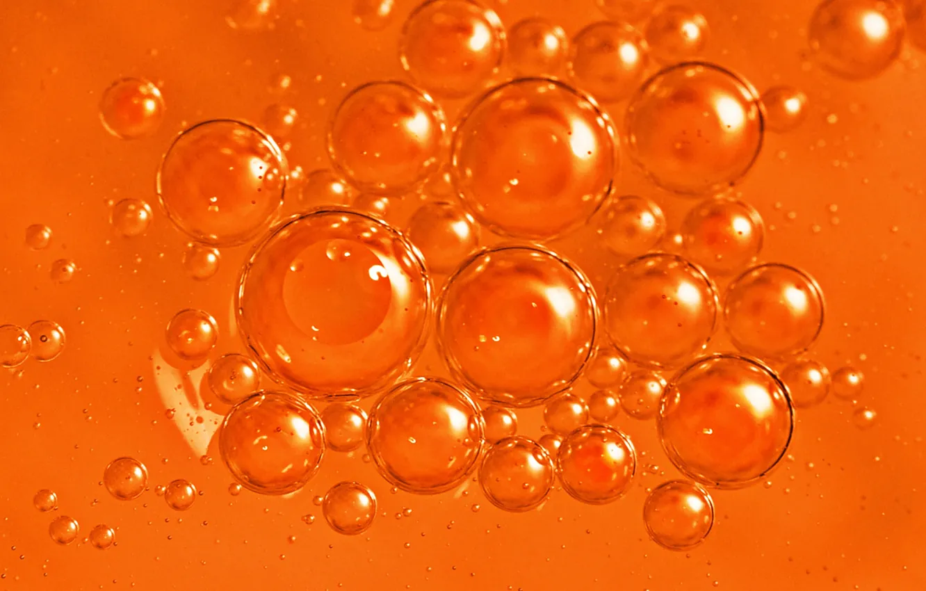 Фото обои вода, макро, пузырьки, масло, жидкость, воздух