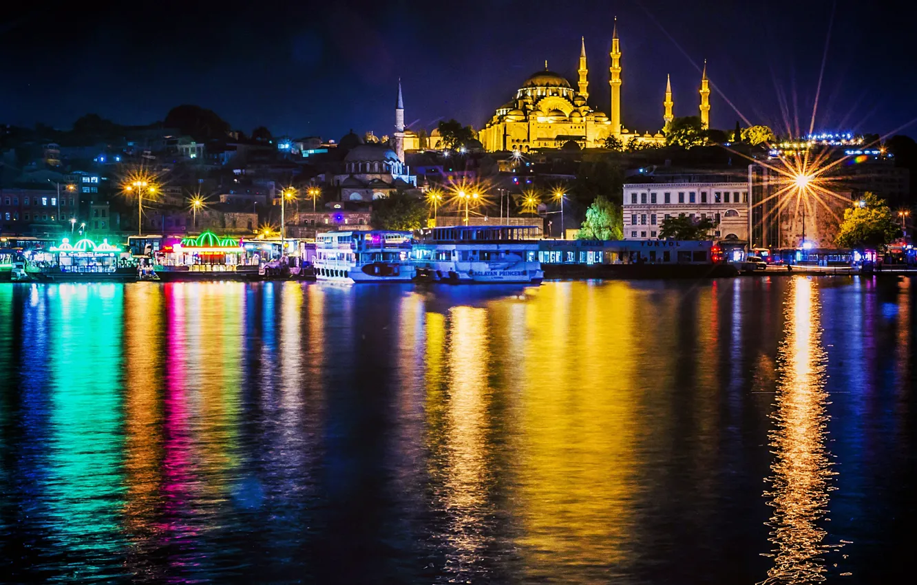 Турецкая ночь Стамбул Босфор