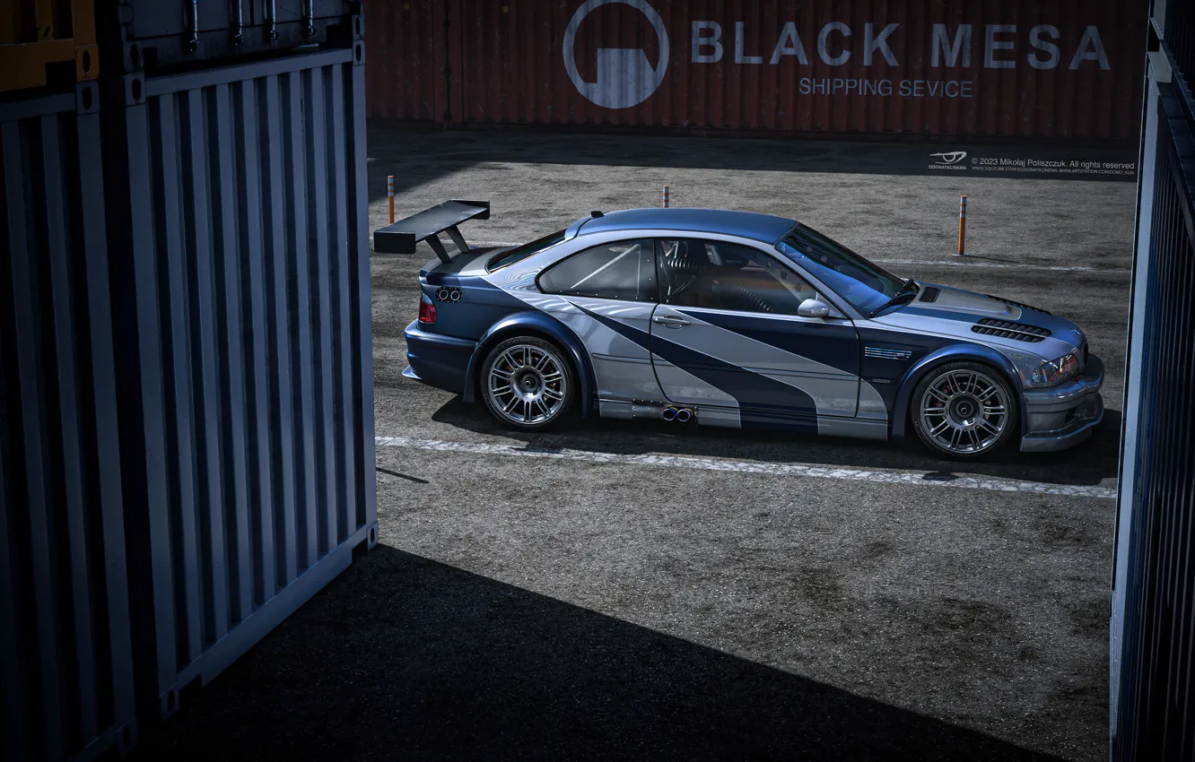 Фото обои car, tuning, racing, Digital 3D, BMW M3 E46 GTR, NFS Most Wanted, Mikołaj Poliszczuk