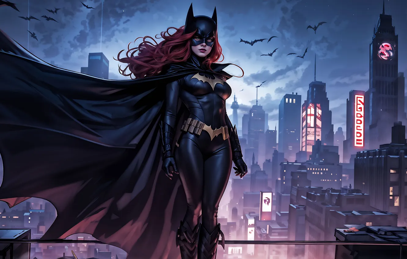 Фото обои comics, batwoman, superheroine