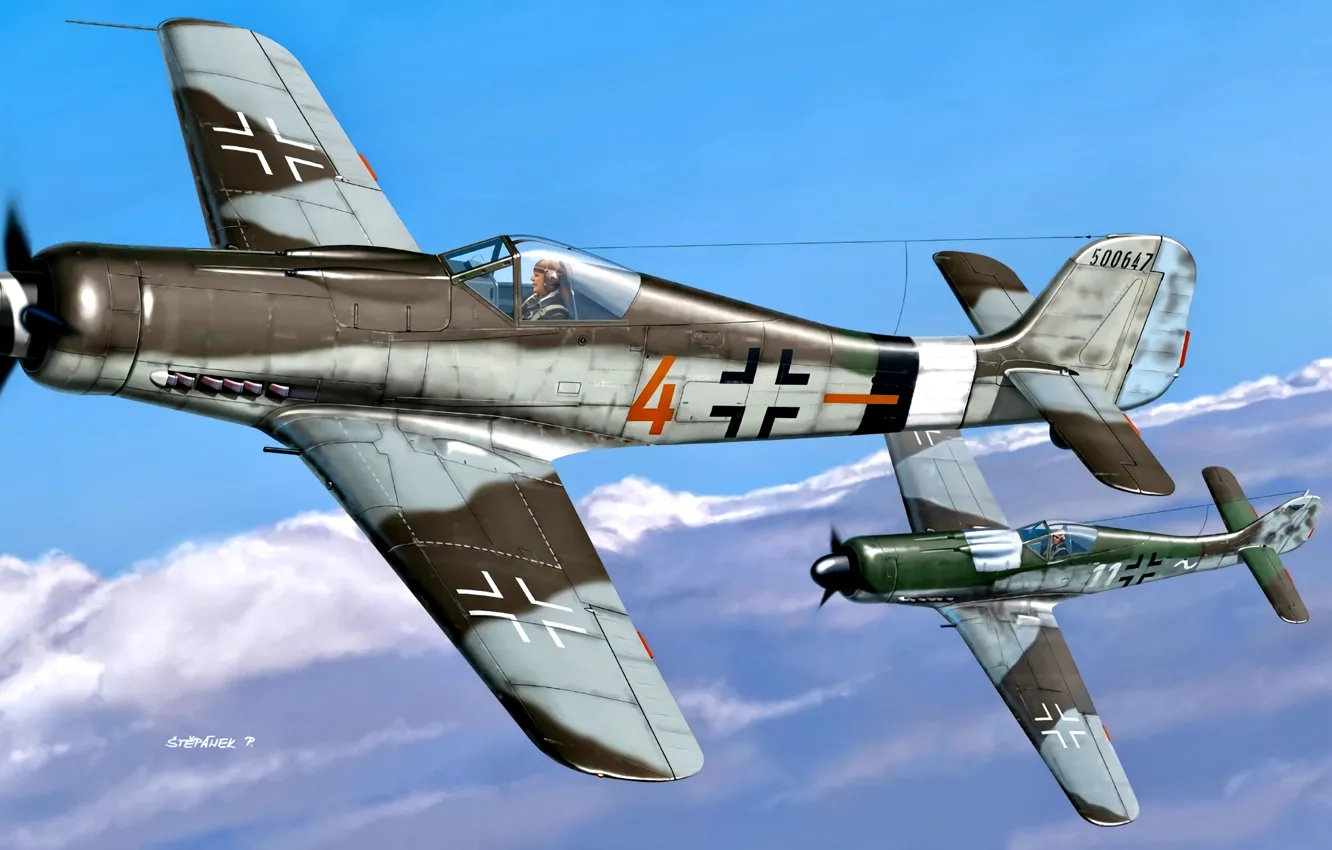Фото обои Dora, Military Aircraft, Fw.190D-9, ''Schlageter'', II./JG26
