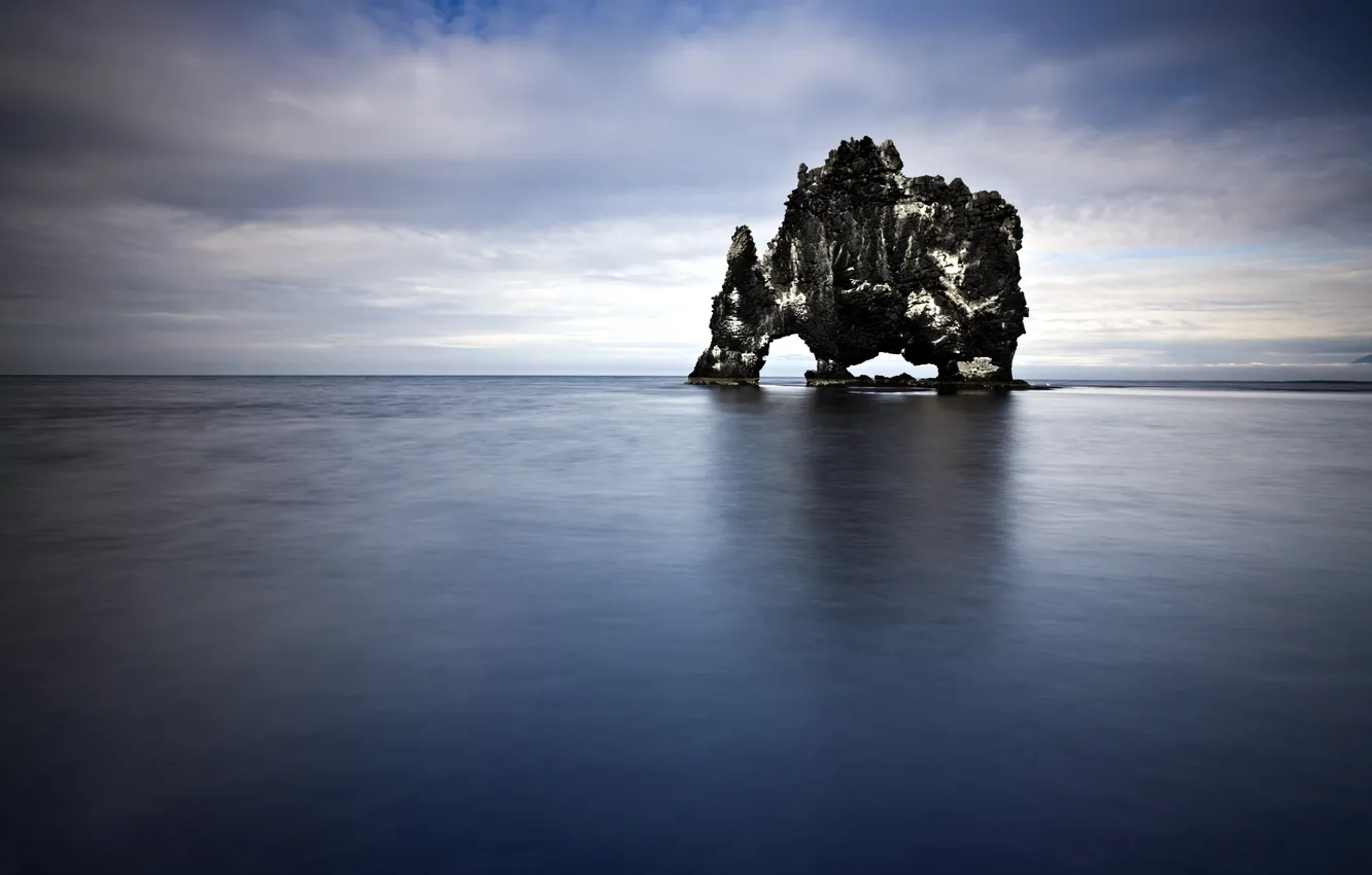 Фото обои море, небо, пейзаж, природа, скалы