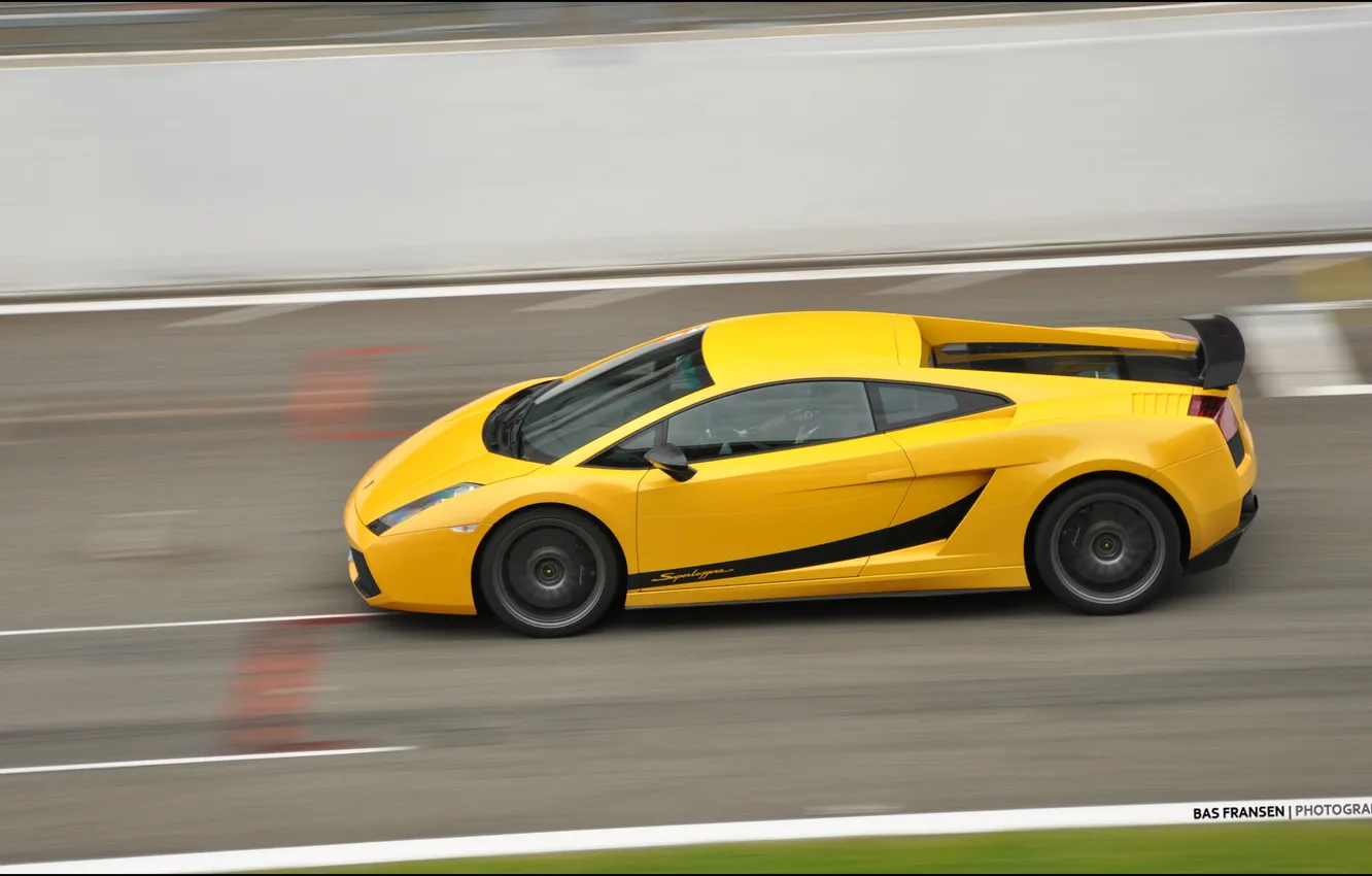 Фото обои скорость, Lamborghini, Superleggera, Gallardo