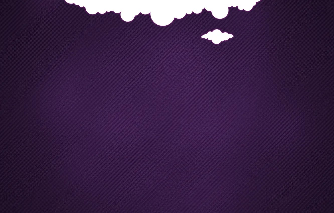 Фото обои фиолетовый, облака, фон, минимализм