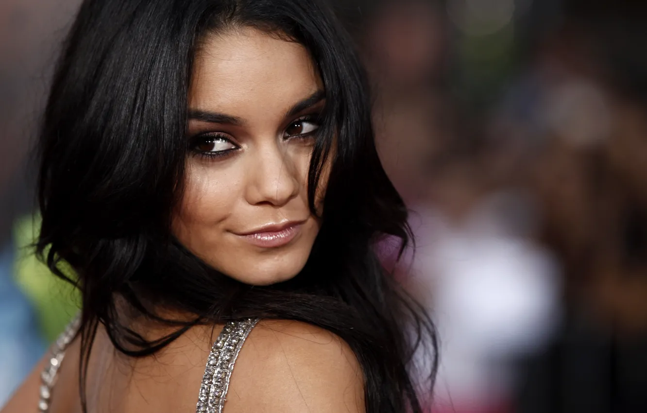 Фото обои взгляд, девушка, поза, модель, макияж, актриса, hair, Vanessa Hudgens