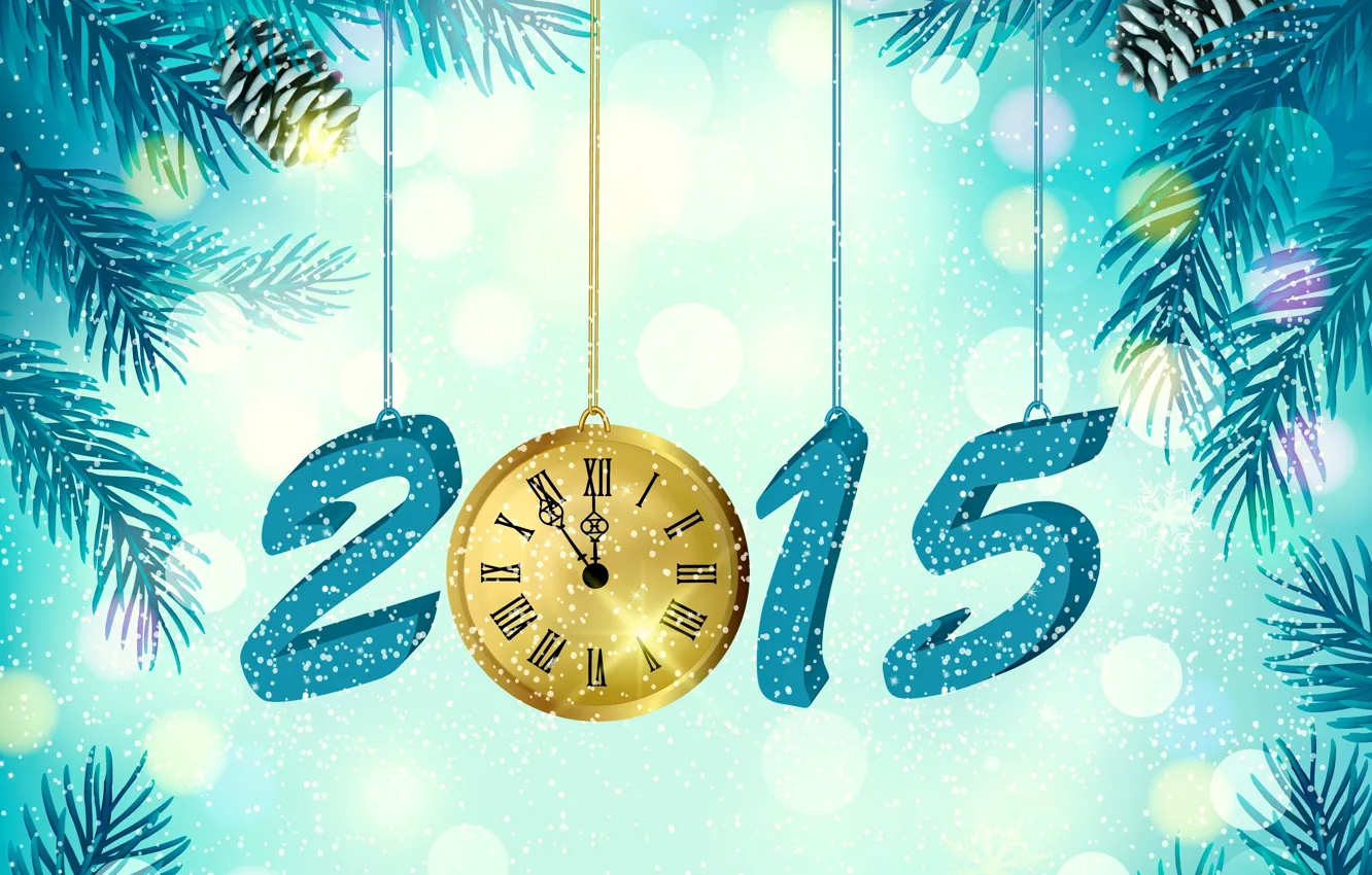 Фото обои креатив, работа, праздник, часы, новый год, фэнтези, арт, 2015