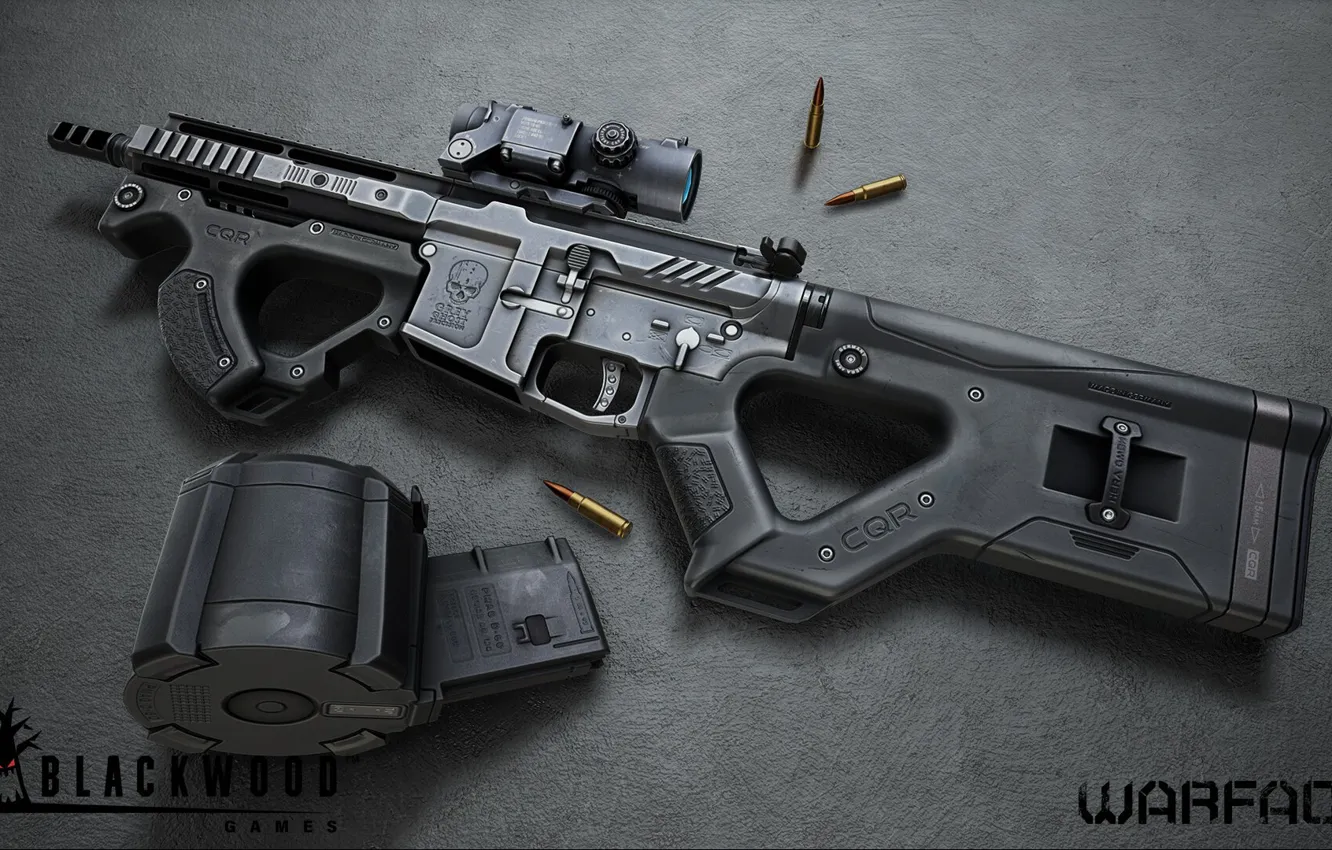 Фото обои рендеринг, оружие, gun, weapon, render, custom, Warface, штурмовая винтовка
