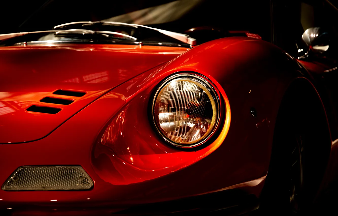 Фото обои Ferrari, Car, Sportscar, Oldtimer, Joost Crop