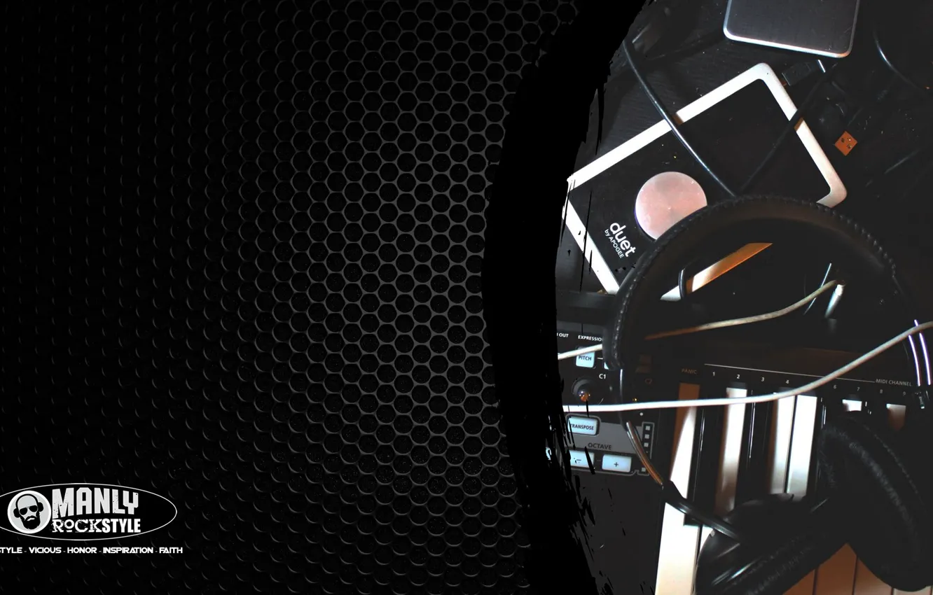Фото обои music, headphone, eletronic