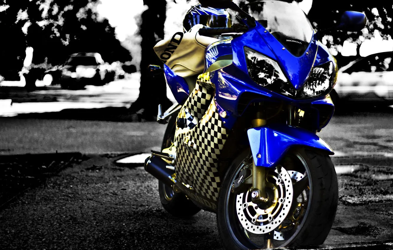 Фото обои мотоцикл, Honda, moto, хонда, motorcycle, superbike, Cbr F4i