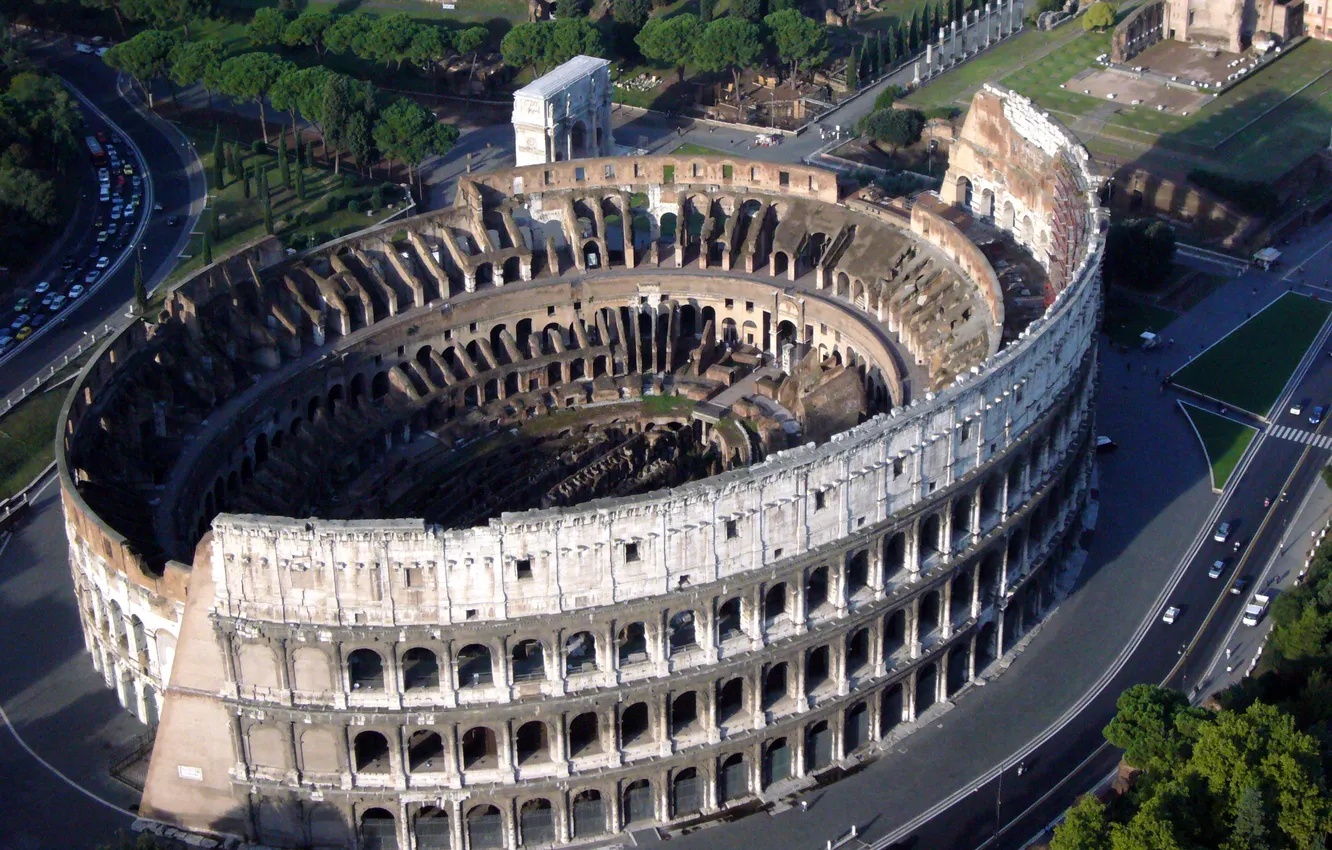 Фото обои здание, италия, рим