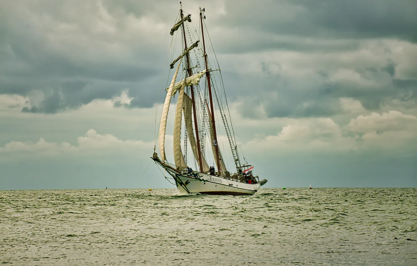 Фото обои парусник, Балтийское море, шхуна, JR Tolkien