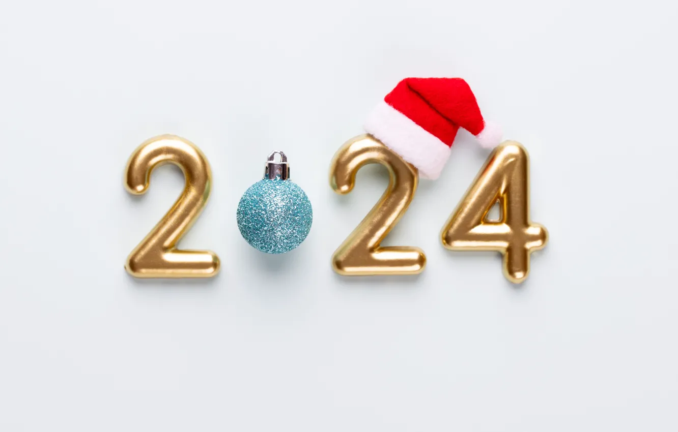 Фото обои Новый Год, Рождество, цифры, golden, new year, happy, Christmas, merry