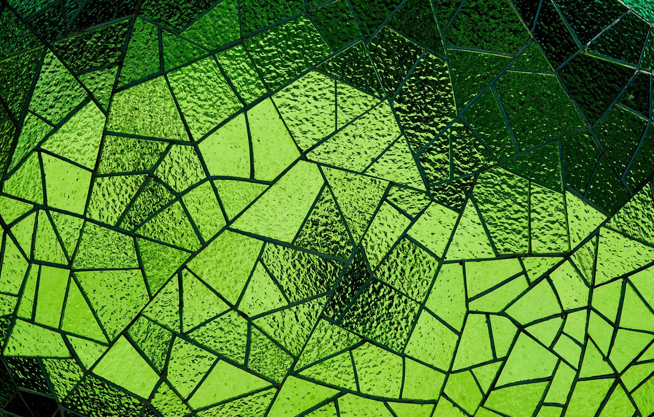Фото обои стекло, мозаика, текстура, зелёный
