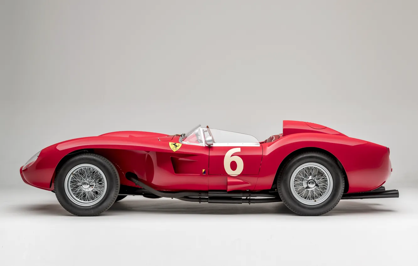 Фото обои Спицы, Ferrari, Classic, 1957, Scuderia Ferrari, 24 Hours of Le Mans, 24 часа Ле-Мана, Classic …