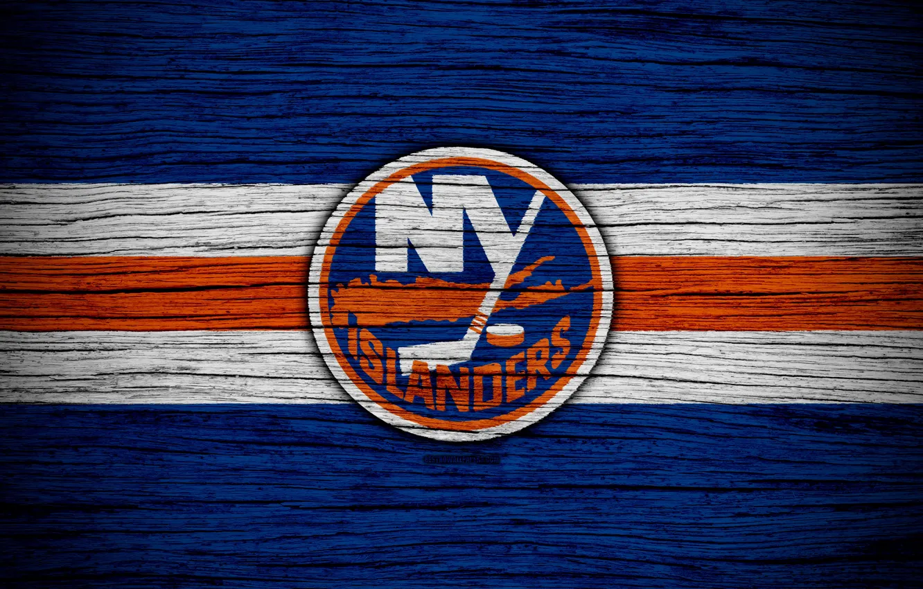 Фото обои эмблема, хоккей, НХЛ, New York Islanders, Нью Йорк Айлендерс, Столичный дивизион