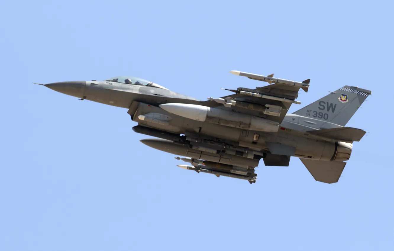 Фото обои оружие, армия, самолёт, Lockheed (GD) F-16CM Viper