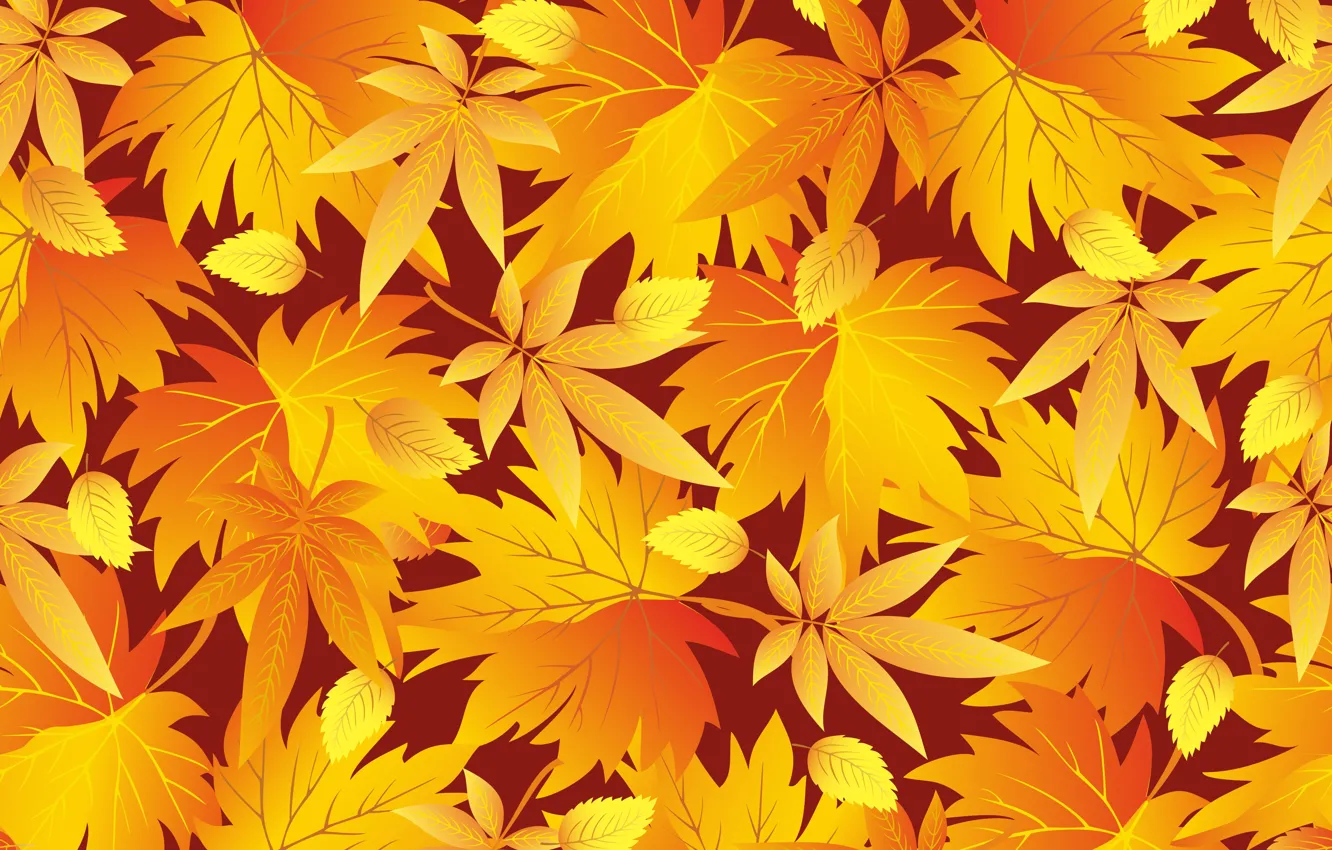 Фото обои осень, текстура, листики, the leaves fall, the texture
