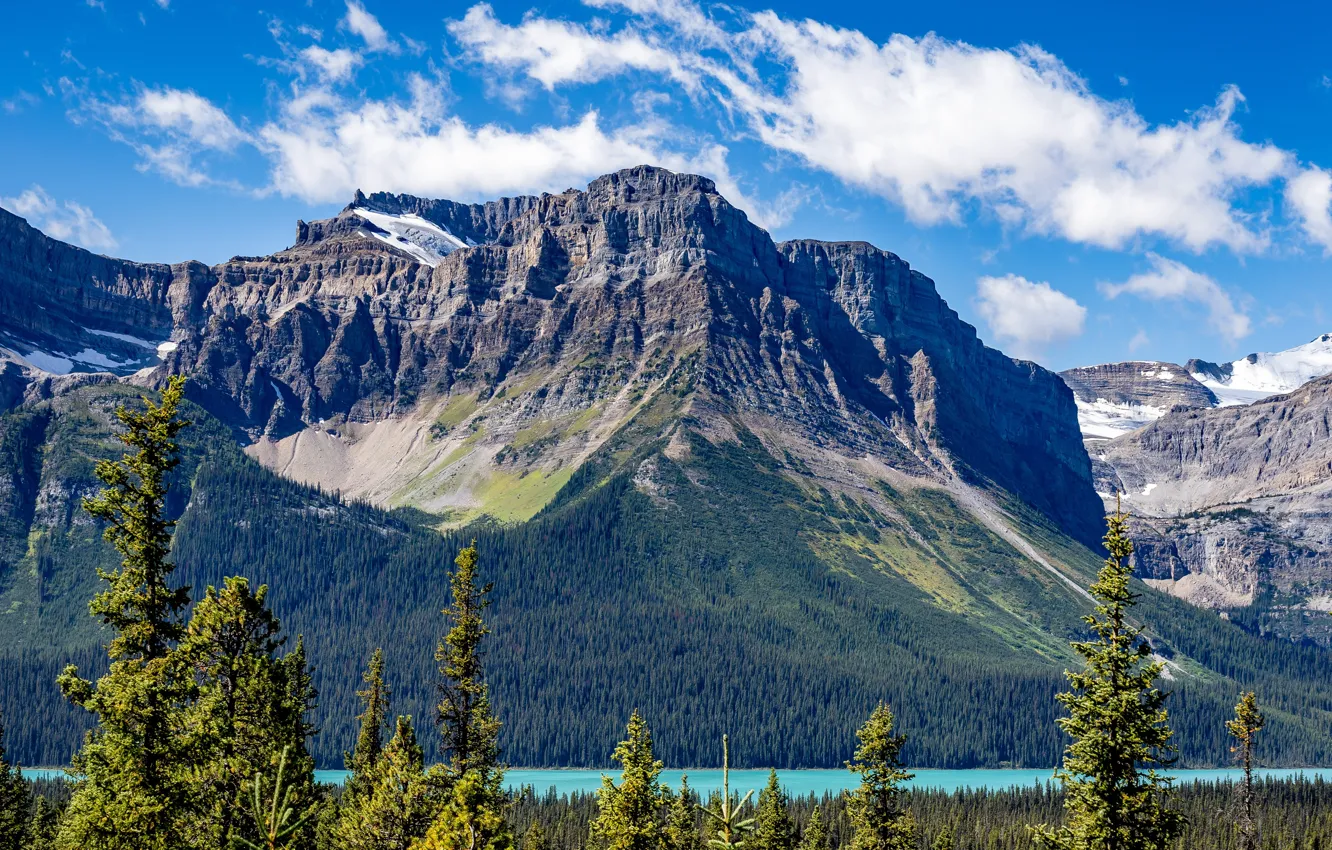Фото обои скала, озеро, фото, Canada, Lake, Banff, Parks