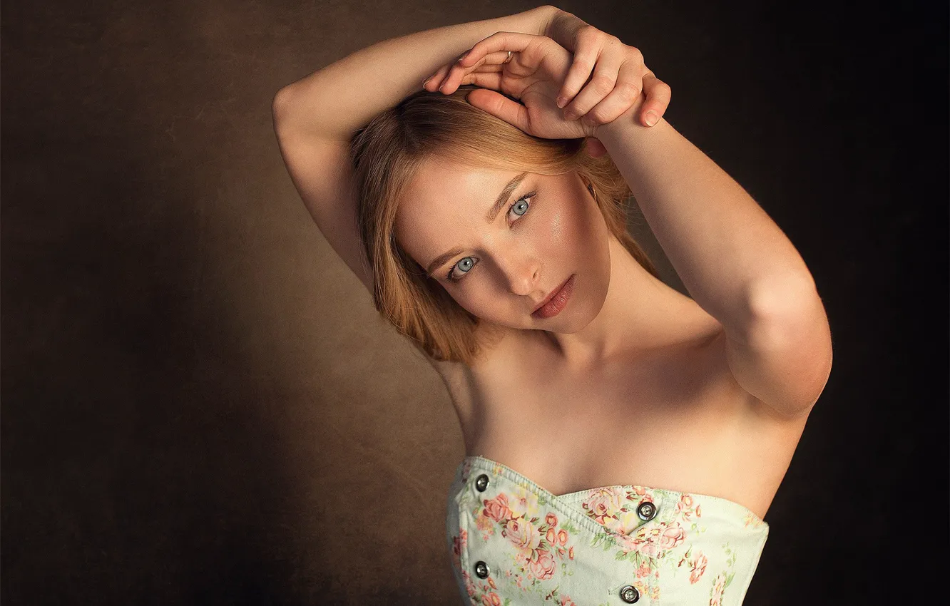 Фото обои взгляд, губки, прелесть, студия