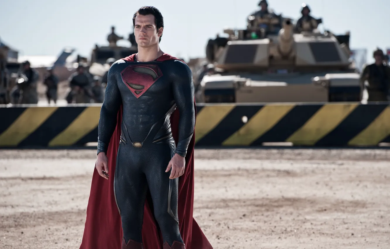 Фото обои фантастика, армия, костюм, Супермен, танки, комикс, Superman, Clark Kent
