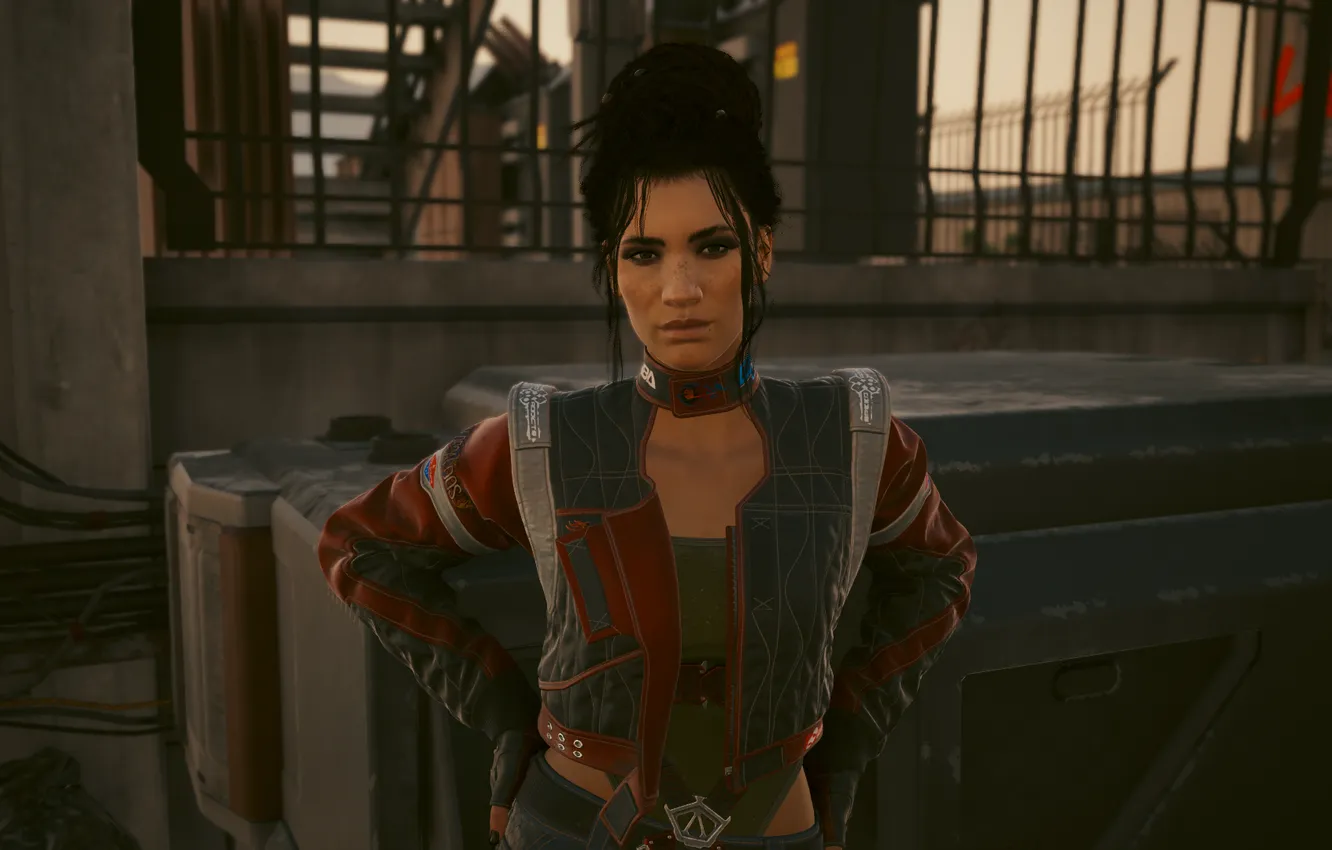 Фото обои Cyberpunk 2077, Киберпанк, Cyberpunk, Киберпанк 2077, Панам Палмер, Panam Palmer