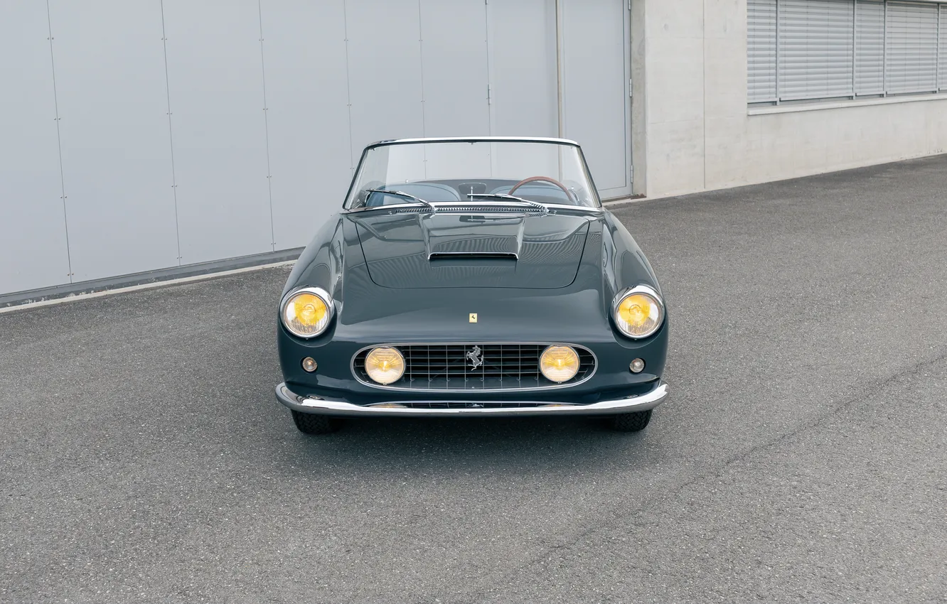 Фото обои Феррари, Кабриолет, Ferrari, спорт кар, ретро автомобили, 1962, Ferrari 250 GT Cabriolet