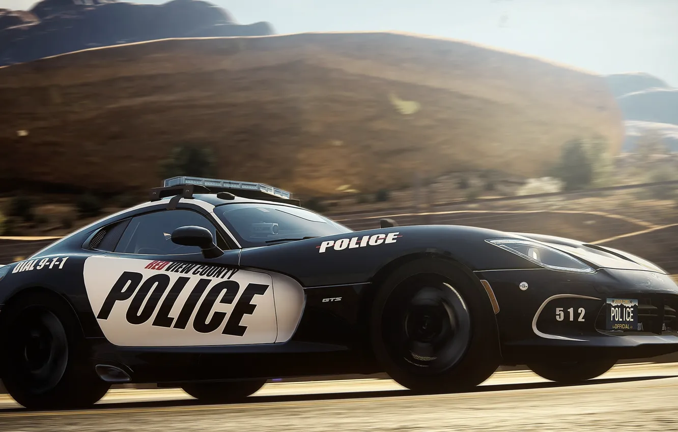 Фото обои Dodge, Police, Need for Speed, nfs, 2013, Rivals, NFSR, нфс