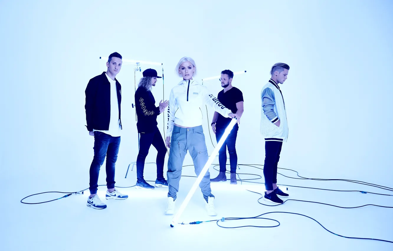 Фото обои Pop Punk, Jenna McDougall, Tonight Alive, Дженна МакДугалл, Matt Best, Whakaio, Jake Hardy, Cam Adler