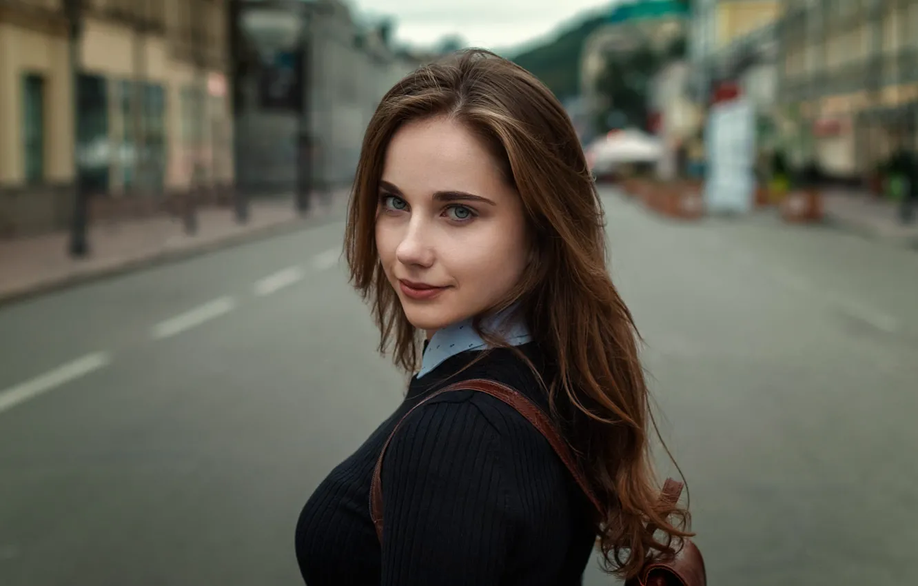 Фото обои взгляд, девушка, Evan Semuta