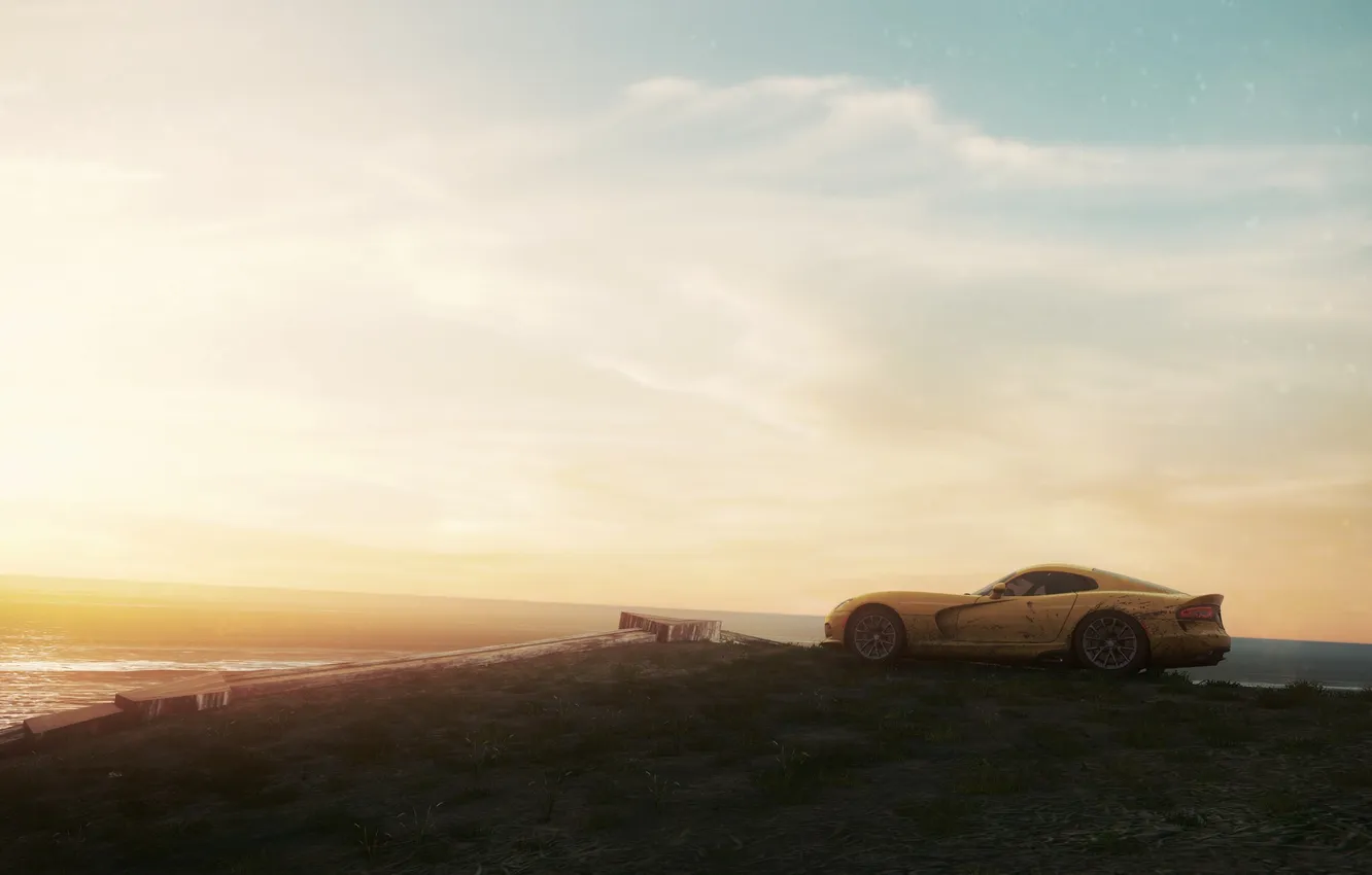 Фото обои Games, Dodge Viper, ocean, Need for Speed Most Wanted