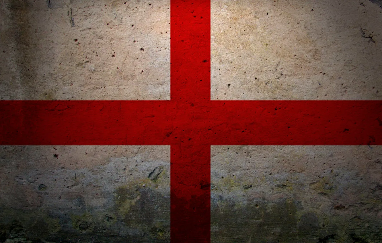 Фото обои красное, белое, Англия, крест, Флаг
